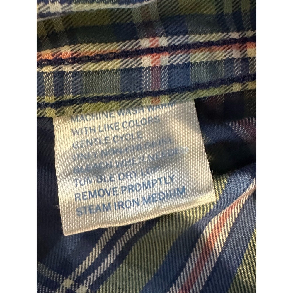 Southern Tide Button Down Shirt Mens M Blue Plaid Classic Fit Long Sleeve - Picture 7 of 8